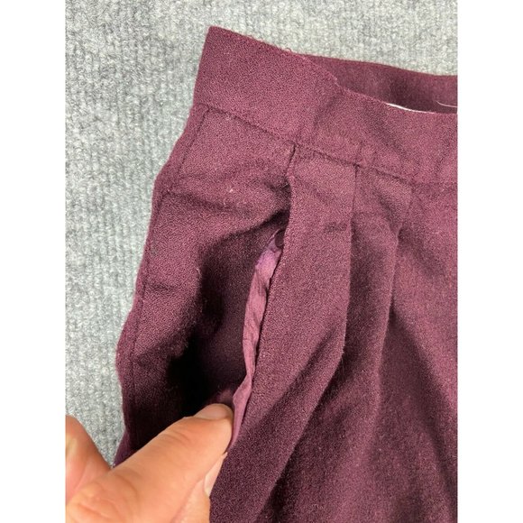 Vintage Rena Rowan for Saville Wool Dress Pants w/ Lining Women's 8 Maroon - Picture 6 of 8